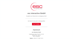 Desktop Screenshot of escinteractive.com
