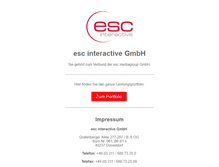 Tablet Screenshot of escinteractive.com